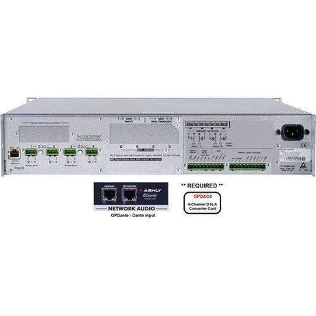ASHLY NE4250.70BD Network Amplifier with Dante and OPDAC4 Option Cards - Creation Networks