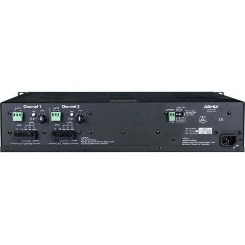 ASHLY TRA-2075 Convection-Cool Power Amplifier w/ Xfmr Iso 2 x 75W @ 4/8 Ohm, 25V, 70V - Creation Networks