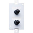 ASHLY WR-1 Wall Remote, dual rotary potentiometer, (Decora style) - Creation Networks