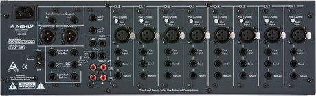 ASHLY MX-508 Analog Mixer 8 Input Stereo with EQ & Sends, 3U Audio Mixers Ashly