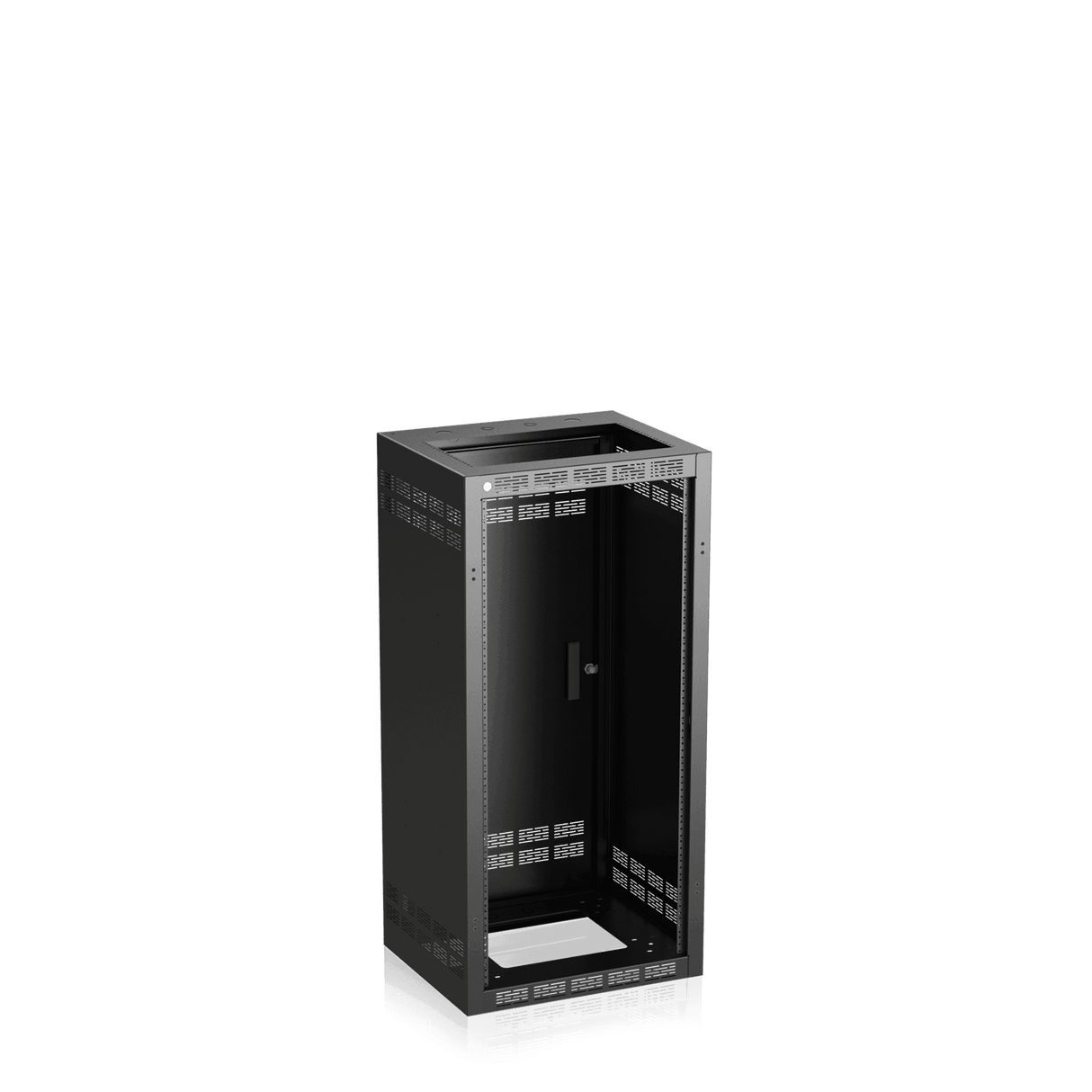 Atlas Sound 124-18 Stand-Alone Floor Rack with Fixed Rails 18.5 inch Deep, 24RU - Creation Networks
