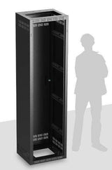 Atlas Sound 244-18 Welded Rack 18.5 inch Deep, 44RU *Shown with OPTIONAL Front Door** - Creation Networks