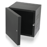 Atlas Sound 310-15 19 inch Wide Opening Stand-Alone Wall Cabinet with Adjustable Rails, 15 inchD Center Section - 10 RU - Creation Networks