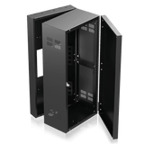 Atlas Sound 324-12 19 inch Wide Opening Stand-Alone Wall Cabinet with Adjustable Rails 24RU - Creation Networks