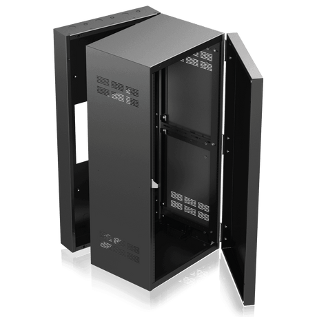 Atlas Sound 324-15 19In Wide Opening Stand-Alone Wall Cabinet with Adjustable Rails - Creation Networks