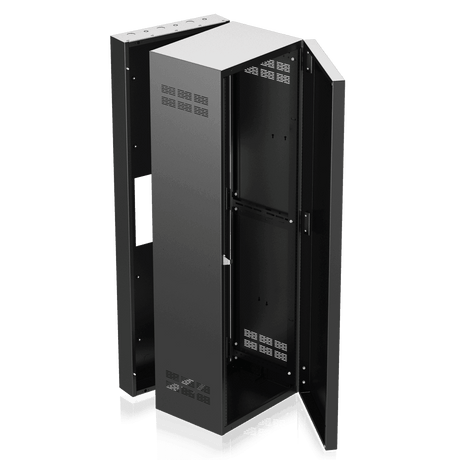 Atlas Sound 335-15 19 inch Wide Opening Stand-Alone Wall Cabinet with Adjustable Rails, 15 inch D Center Section - 35 RU - Creation Networks