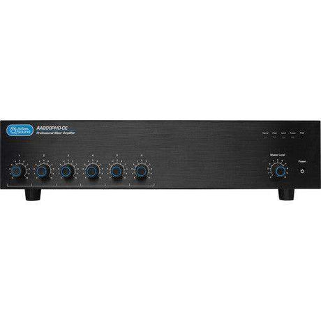 Atlas Sound AA200PHD-CE CE Listed 6-Input, 200-Watt Mixer Amplifier with Automatic System Test - Creation Networks