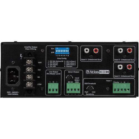 Atlas Sound AA60G 4-Input 60W Mixer Amplifier with Global Power Supply - Creation Networks