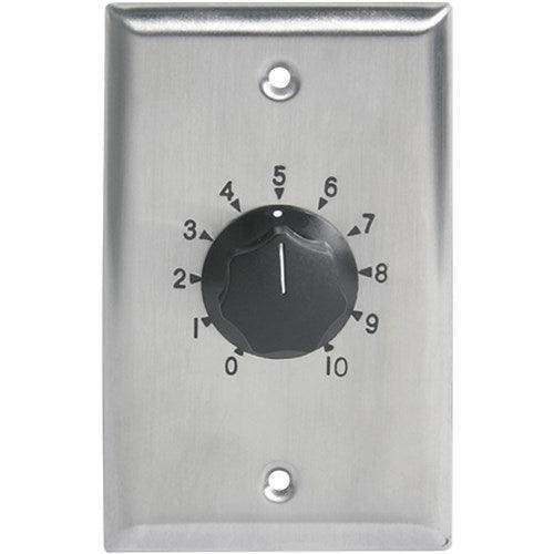 Atlas Sound AT10-PA Deluxe Priority, Plate Mounted 10W Attenuator w/Priority Relay, 3dB Step - Creation Networks