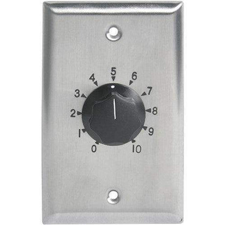 Atlas Sound AT10-PA Deluxe Priority, Plate Mounted 10W Attenuator w/Priority Relay, 3dB Step - Creation Networks