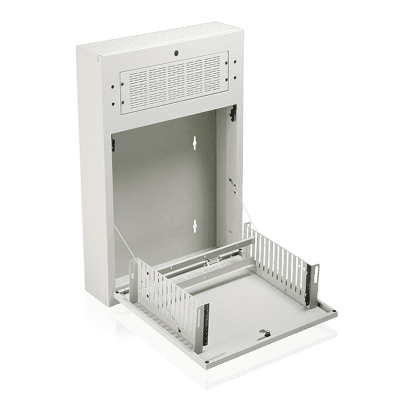 Atlas Sound AWR2W 2RU Tilt Out Half Rack Wall Cabinet - Creation Networks