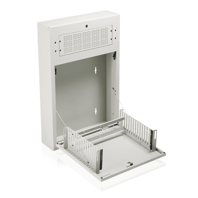 Atlas Sound AWR2W 2RU Tilt Out Half Rack Wall Cabinet - Creation Networks