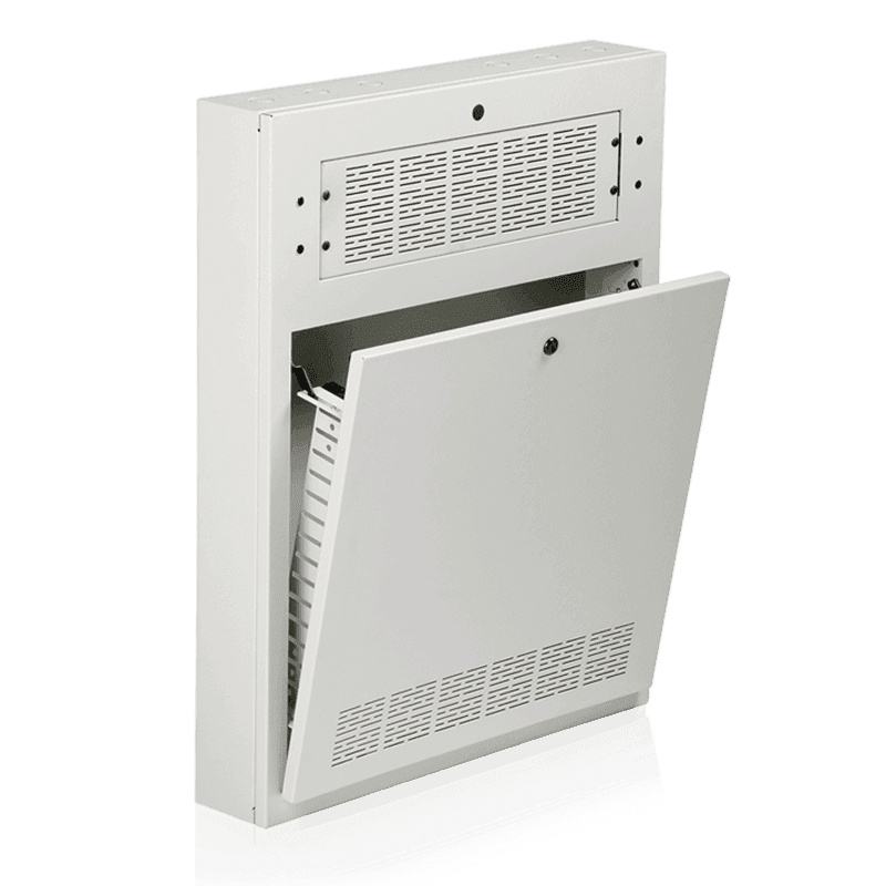 Atlas Sound AWR2W 2RU Tilt Out Half Rack Wall Cabinet - Creation Networks