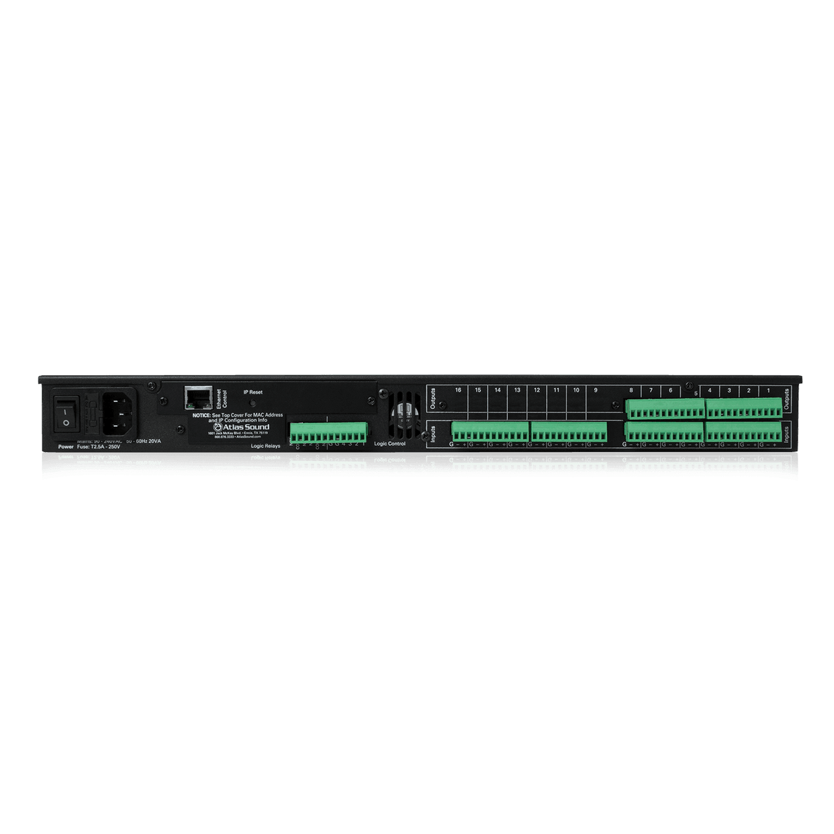 Atlas Sound BB-168 BlueBridge 16 Input x 8 Output DSP Audio Processor - Creation Networks