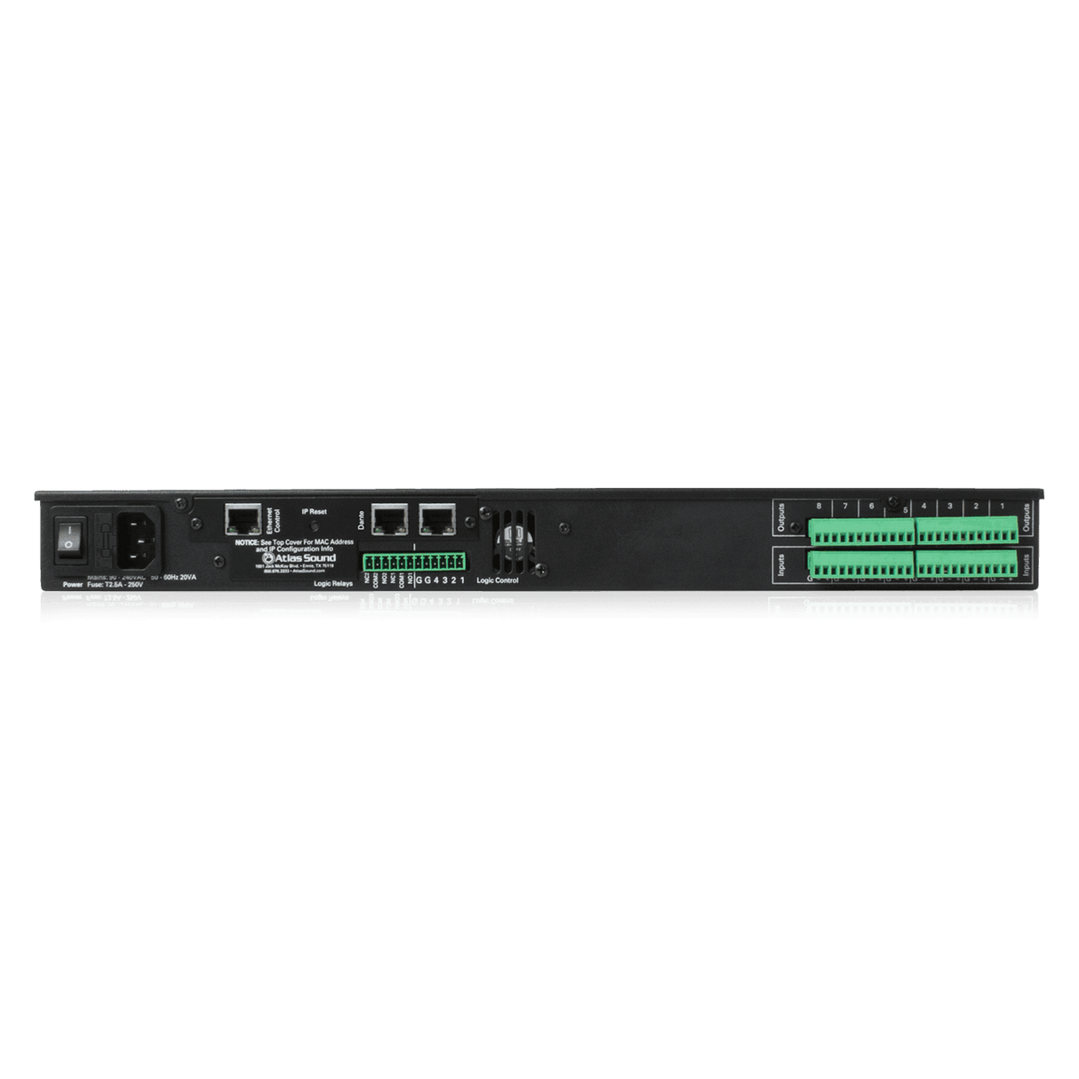 Atlas Sound BB-88 8 Input x 8 Output DSP Audio Processor - Creation Networks