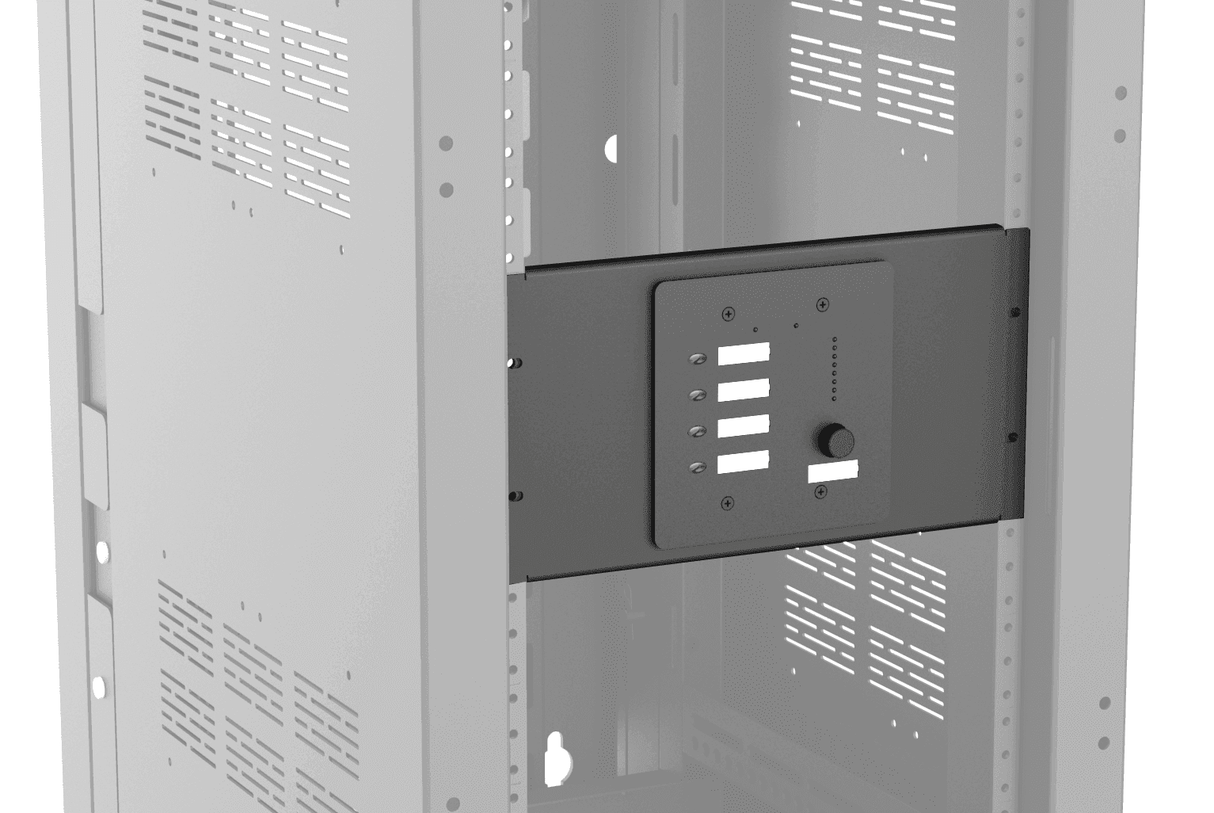 Atlas Sound BB-PLT-PNL-HR 3RU Half-Rack Mount Kit for Single BlueBridge® Wall Controller - Creation Networks