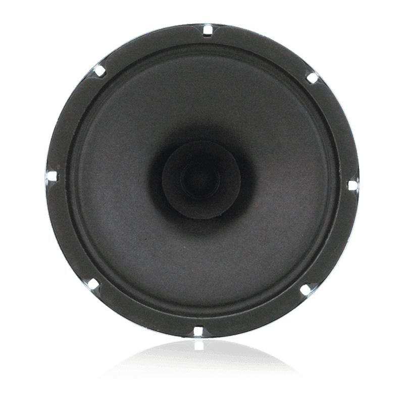 Atlas Sound C10AT25 8" Dual Cone In-Ceiling Speaker with 5-Watt 25V Transformer and 10oz Magnet (Pair, Black) - Creation Networks