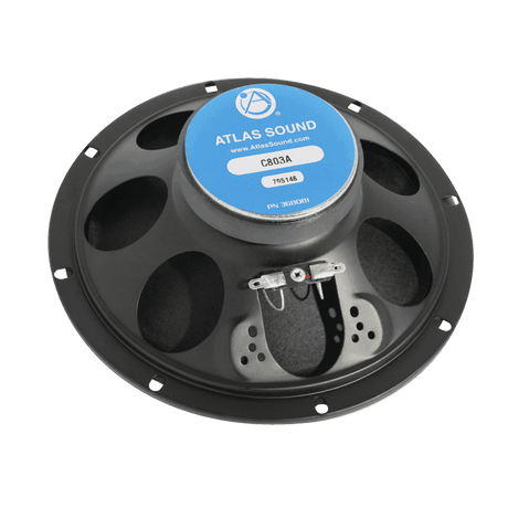 Atlas Sound C803AT47 8" In-Ceiling Coaxial Speaker with 4-Watt 70V Transformer - Creation Networks