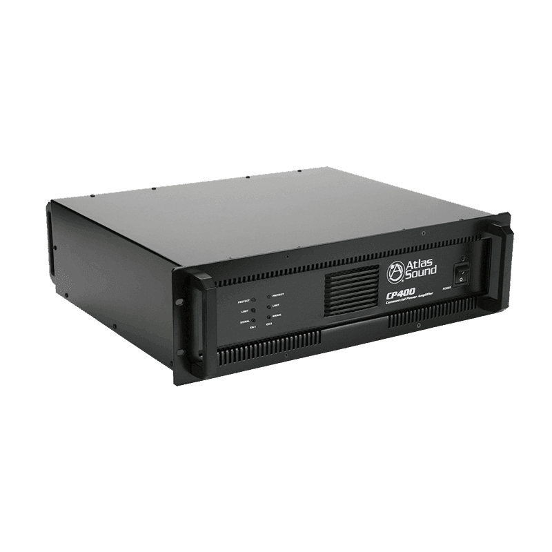 Atlas Sound CP400 Dual-Channel, 400-Watt Commercial Power Amplifier - Creation Networks