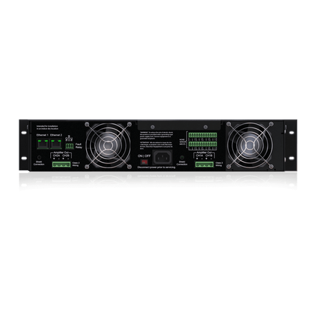 Atlas Sound DNA2404DL Series UL-1711 Listed 70.7-Volt 4-Channel Amplifier with Dante™ Network Audio - Creation Networks