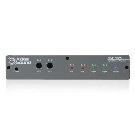 Atlas Sound DPA-102PM 2-Channel x 100-Watt 4Ω Networkable Pole Mount Power Amplifier - Creation Networks