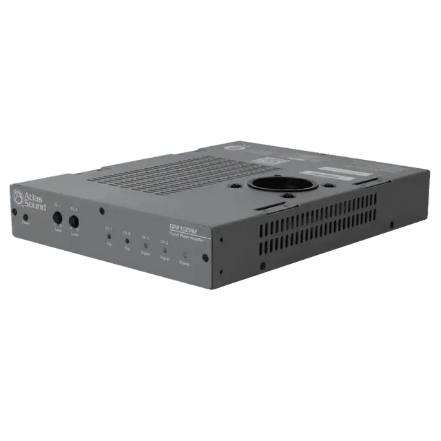 Atlas Sound DPA-102PM 2-Channel x 100-Watt 4Ω Networkable Pole Mount Power Amplifier - Creation Networks