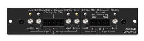 Atlas Sound DPA-AMIX Analog Mixer Accessory Card for DPA Amplifiers - Creation Networks