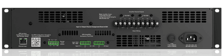 Atlas Sound DPA2402 2400-Watt Networkable Multi-Channel Power Amplifier with Optional Dante™ Network Audio - Creation Networks