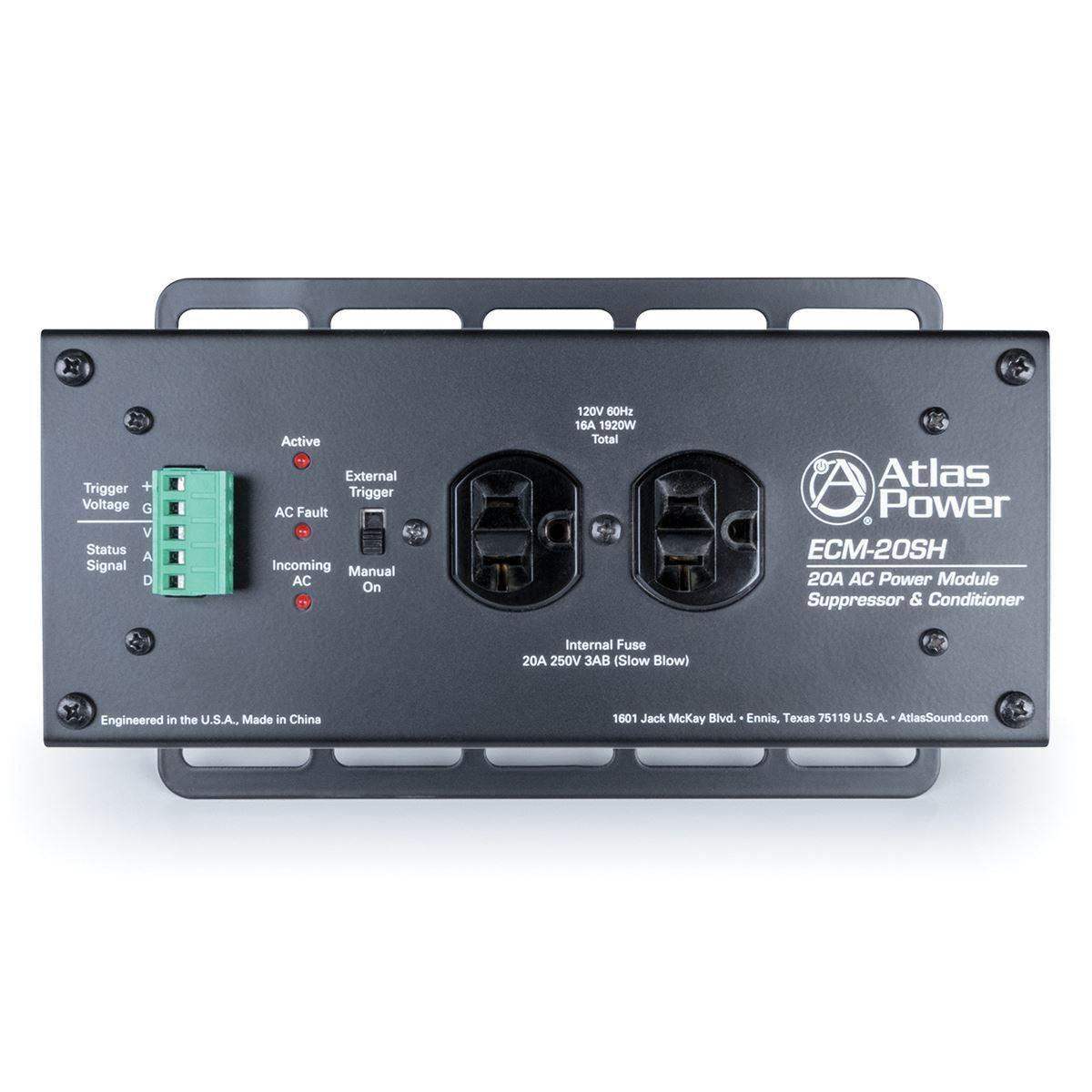 Atlas Sound ECM-20SH 20A AC Power Conditioner and Spike Suppressor (Single Housing) - Creation Networks