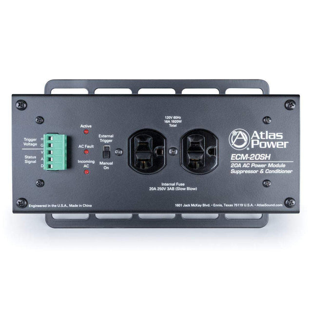 Atlas Sound ECM-20SH 20A AC Power Conditioner and Spike Suppressor (Single Housing) - Creation Networks