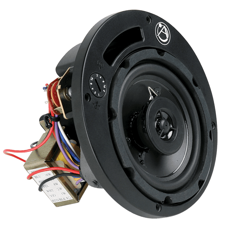 Atlas Sound FA42T-6MB 4" In-Ceiling Coaxial Speaker Motorboard Assembly with 16-Watt 70.7V/100V Transformer - Creation Networks