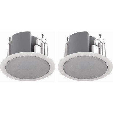 Atlas Sound FAP33T-W 3" Full Range Speaker System with 70.7/100V-16W Transformer (Pair, White) - Creation Networks