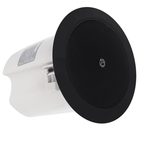 Atlas Sound FAP40T-B 4" Ceiling Speaker System With 70.7/100V-16W Transformer (Pair, Black) - Creation Networks