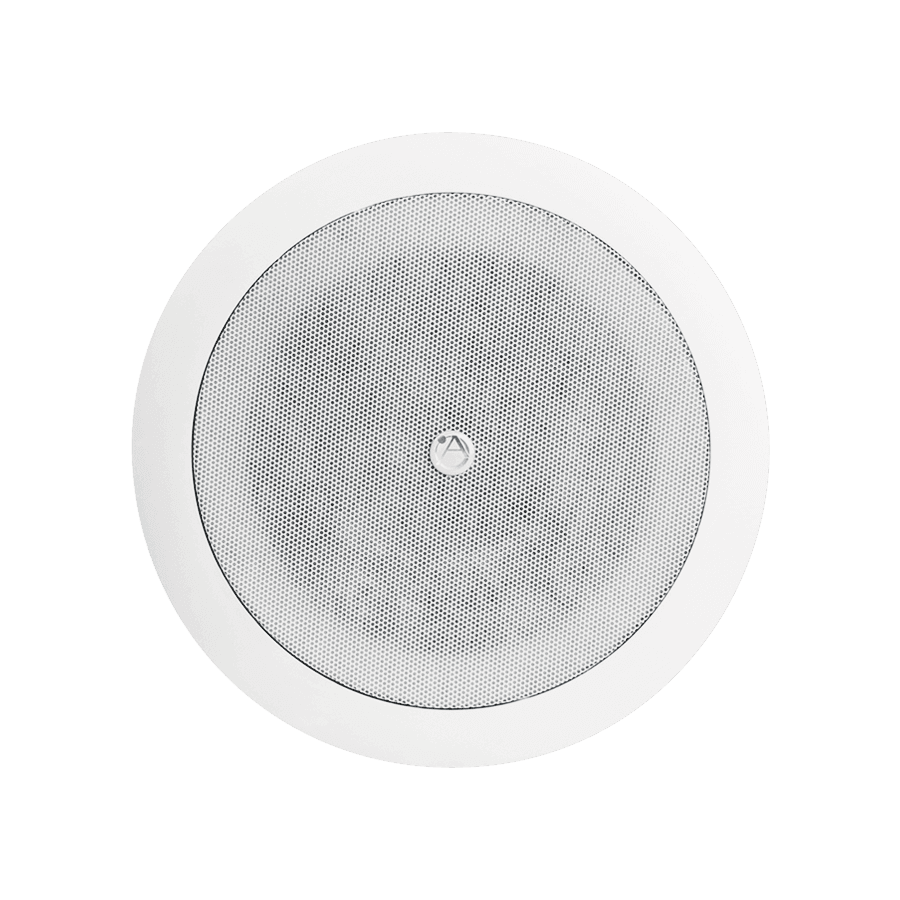 Atlas Sound FAP42T 4" Coaxial In-Ceiling Speaker with 16-Watt 70/100V Transformer and Ported Enclosure (Pair, White) - Creation Networks