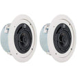 Atlas Sound FAP42TC Strategy II 4" 16W Coaxial Low Profile Ceiling System (Pair, White) - Creation Networks