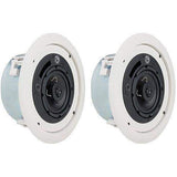 Atlas Sound FAP42TC Strategy II 4" 16W Coaxial Low Profile Ceiling System (Pair, White) - Creation Networks