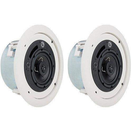 Atlas Sound FAP42TC Strategy II 4" 16W Coaxial Low Profile Ceiling System (Pair, White) - Creation Networks