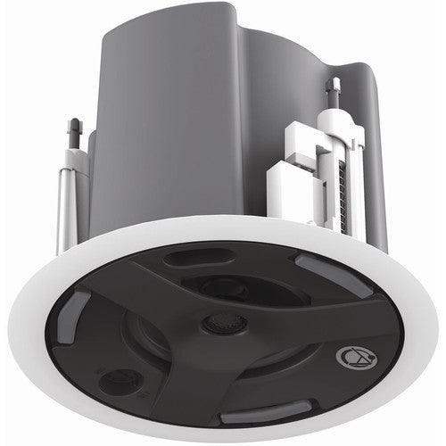 Atlas Sound FAP43T-W 4.5" Coaxial In-Ceiling Speaker with 32-Watt 70V/100V Transformer, Ported Enclosure, and Safety First Mounting System (Pair, White) - Creation Networks