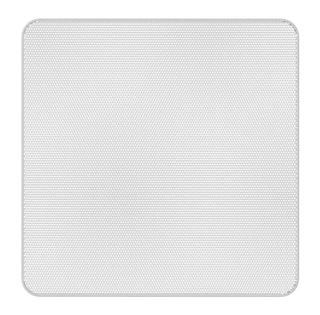 Atlas Sound FAP43T-WEGS 4.5" Coaxial In-Ceiling Speaker with 32-Watt 70V/100V Transformer, Ported Enclosure, Safety First Mounting System, and Square White Edgeless Grille (Pair, White) - Creation Networks
