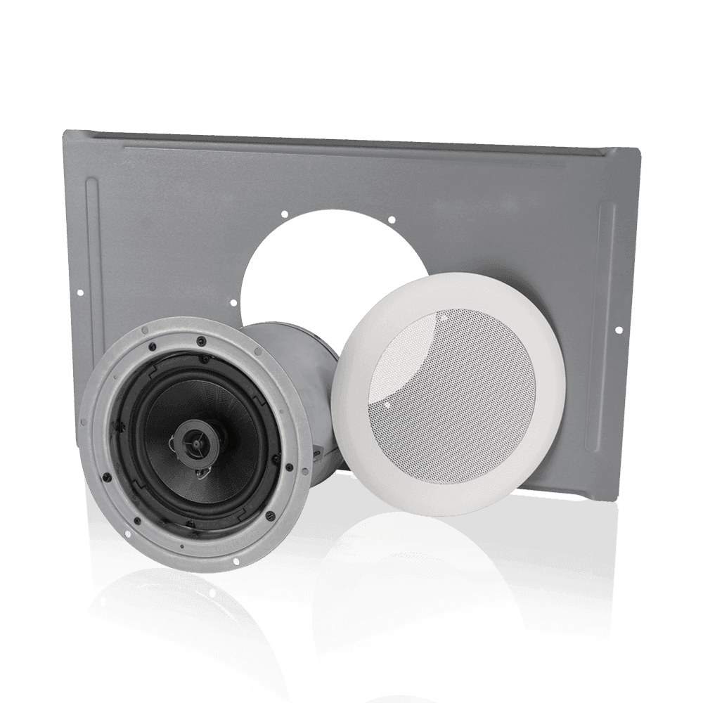 Atlas Sound FAP62T-USA Pre-Assembled Strategy I Series 6" Speaker Package Meets Buy America Requirements (Pair, White) - Creation Networks