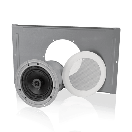 Atlas Sound FAP62T-USA Pre-Assembled Strategy I Series 6" Speaker Package Meets Buy America Requirements (Pair, White) - Creation Networks