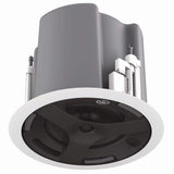 Atlas Sound FAP63T-WEGR 6.5" Coaxial In-Ceiling Speaker with 32-Watt 70V/100V Transformer, Ported Enclosure, Safety First Mounting System and Round White Edgeless Grille (Pair, White) - Creation Networks