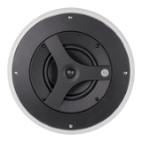 Atlas Sound FAP63TC-W 6.5" Shallow Mount Coaxial In-Ceiling Speaker with 32-Watt 70V/100V Transformer (Pair, White) - Creation Networks