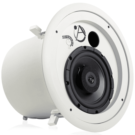 Atlas Sound FAP82T 8" Coaxial In-Ceiling Speaker with 60-Watt 70/100V Transformer and Ported Enclosure (Pair, White) - Creation Networks