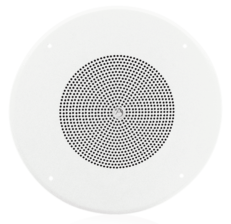 Atlas Sound FD72W 8" In-Ceiling Speaker with 4-Watt 25V/70V Transformer and 62-8 Baffle - Creation Networks