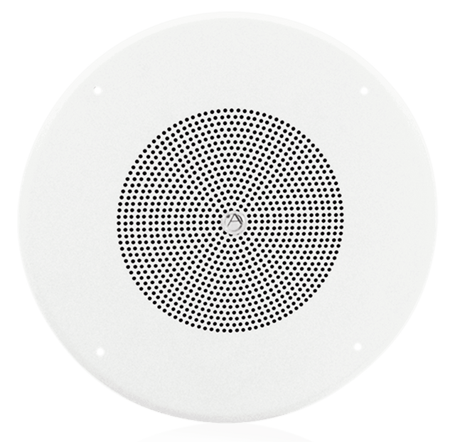 Atlas Sound FD72W-HC 8" In-Ceiling Loudspeaker Assembly w 25V/70.7V Transformer Baffle and Hyfidrophobic™ Treatment - Creation Networks