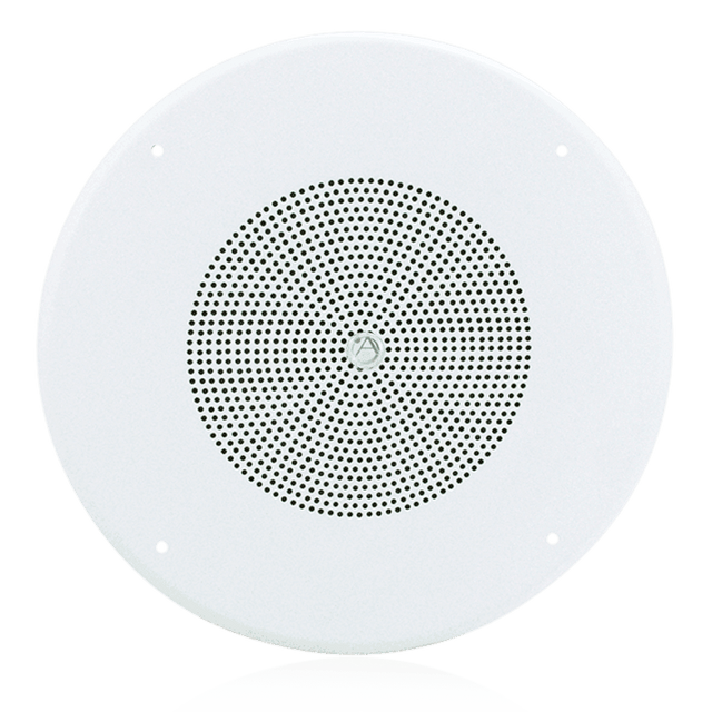 Atlas Sound GD87W 8" Coaxial In-Ceiling Loudspeaker with 70.7V 8-Watt Transformer and 62-8 Baffle - Creation Networks