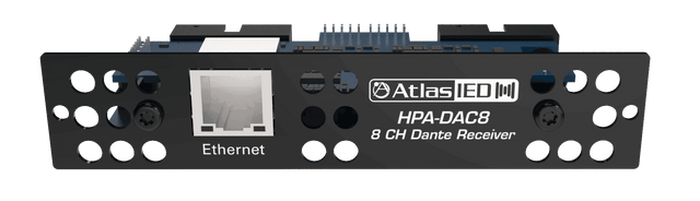 Atlas Sound HPA-DAC8 Eight-Input Dante® Accessory Card for HPA Amplifiers - Creation Networks