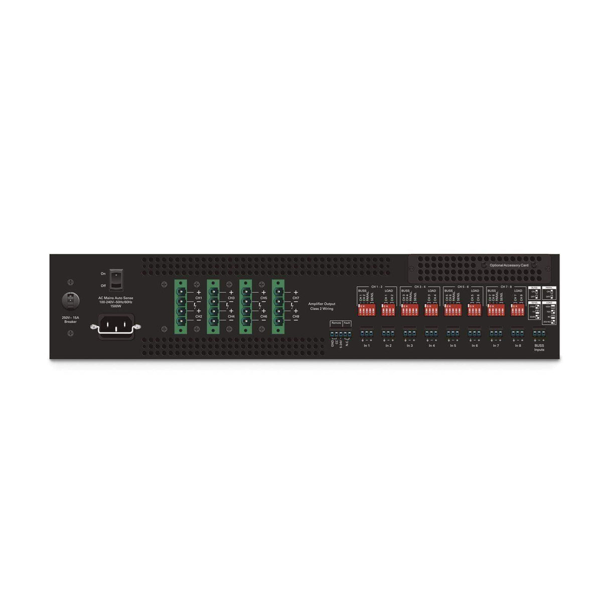 Atlas Sound HPA2408 Eight-Channel, 2400-Watt Commercial Amplifier - Creation Networks