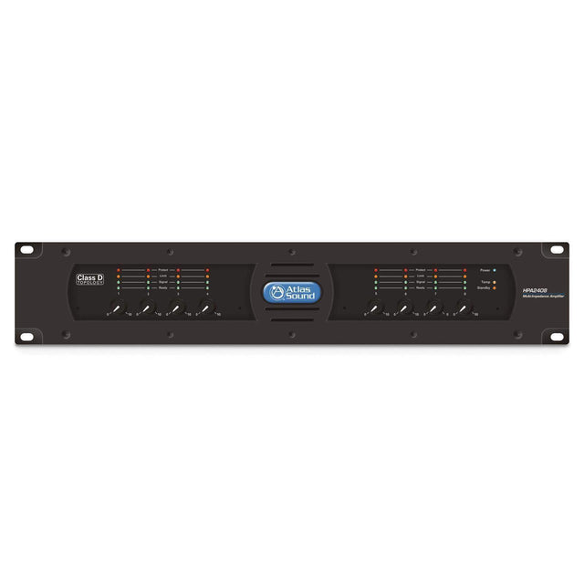 Atlas Sound HPA2408 Eight-Channel, 2400-Watt Commercial Amplifier - Creation Networks